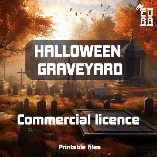 Halloween Graveyard - Lifetime Commercial License